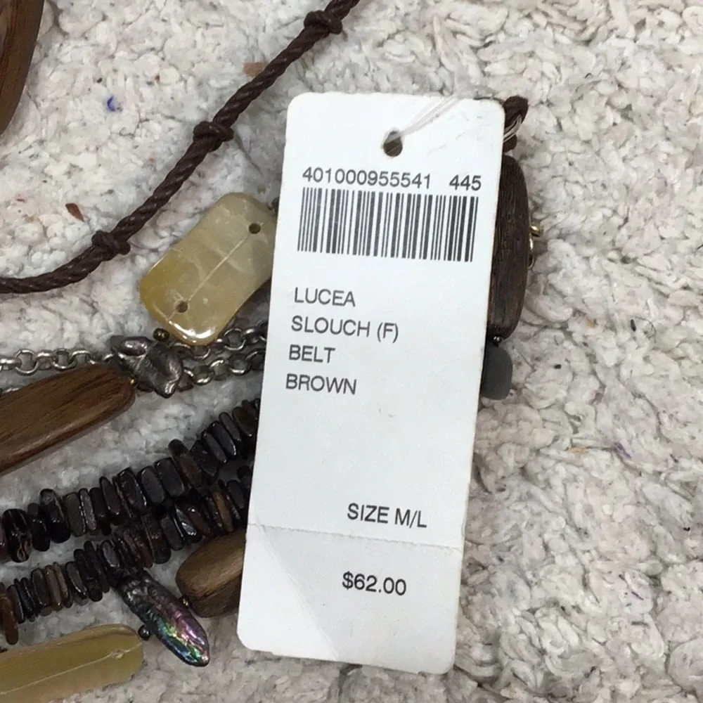 Chico’s brown Lucea slouch belt M/L NWT